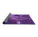 Thickness of Patterned Purple Rug, pat258pur