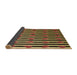 Thickness of Patterned Red Rug, pat2581brn