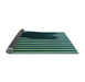 Thickness of Patterned Mint Green Rug, pat2582lblu