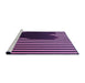 Sideview of Machine Washable Transitional Purple Rug, wshpat2582pur