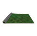 Thickness of Patterned Dark Lime Green Rug, pat2583grn