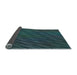 Thickness of Patterned Deep-Sea Green Rug, pat2583lblu