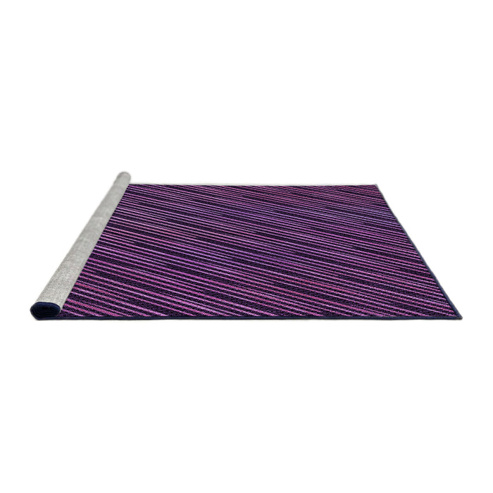 Sideview of Machine Washable Transitional Deep Purple Rug, wshpat2583pur