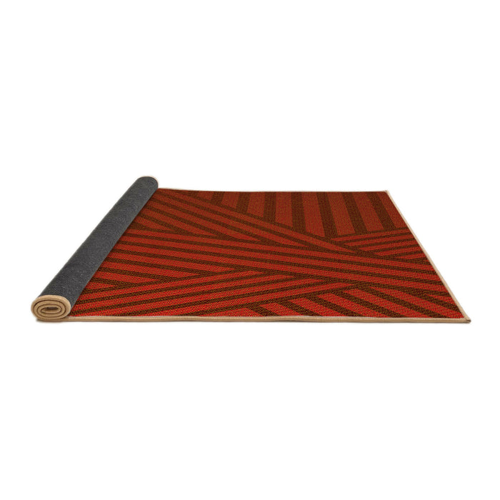 Thickness of Patterned Red Rug, pat2584yw