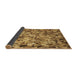 Thickness of Patterned Saddle Brown Rug, pat2586brn