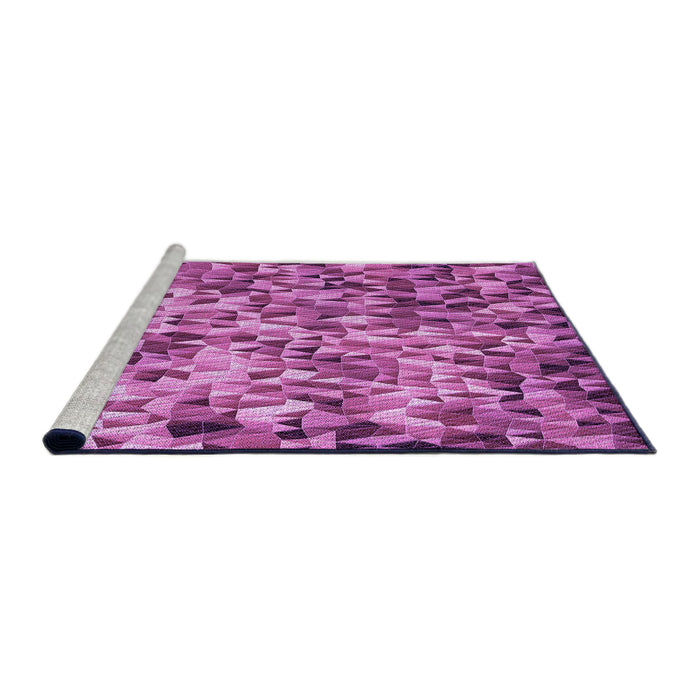 Sideview of Machine Washable Transitional Violet Purple Rug, wshpat2586pur