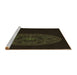 Sideview of Machine Washable Transitional Chocolate Brown Rug, wshpat259brn