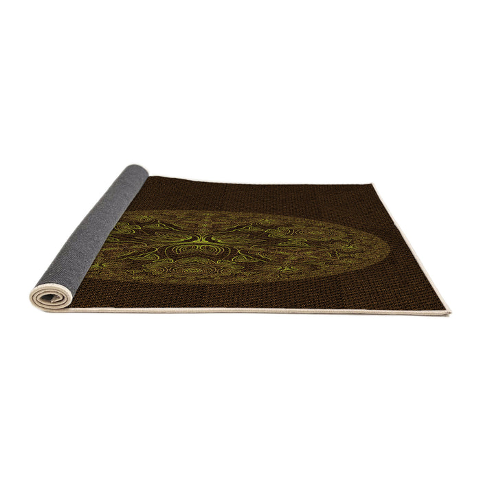 Thickness of Patterned Black Rug, pat259org