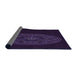 Thickness of Patterned Purple Rug, pat259pur