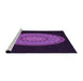 Sideview of Machine Washable Transitional Dark Orchid Purple Rug, wshpat2591pur