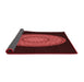 Thickness of Patterned Red Rug, pat2591rd