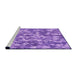 Sideview of Machine Washable Transitional Violet Purple Rug, wshpat2594pur