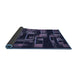 Thickness of Patterned Night Blue Rug, pat2596blu