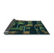 Thickness of Patterned Midnight Gray Rug, pat2596lblu