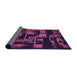 Thickness of Patterned Purple Lily Purple Rug, pat2596pur
