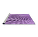 Sideview of Machine Washable Transitional Violet Purple Rug, wshpat2597pur