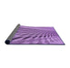 Thickness of Patterned Violet Purple Rug, pat2597pur