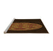 Sideview of Machine Washable Transitional Saddle Brown Rug, wshpat260org