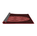 Thickness of Patterned Fire Brick Red Rug, pat260rd