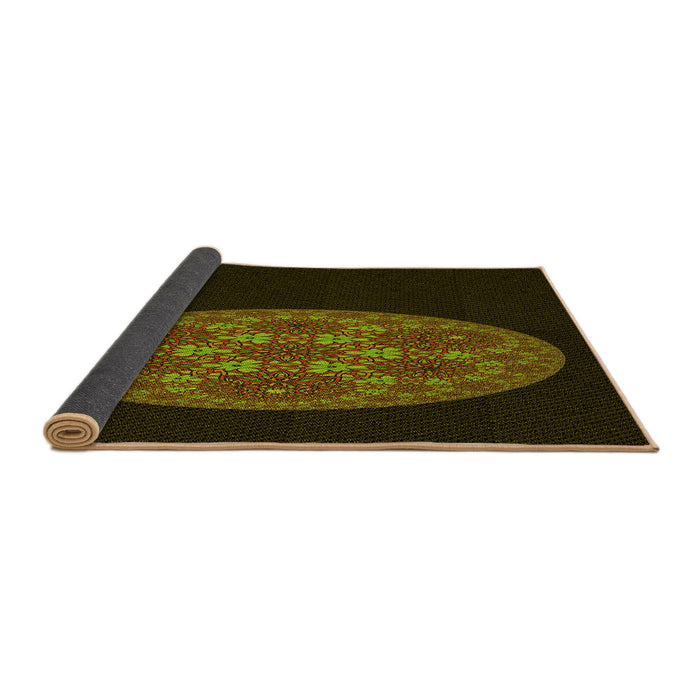 Thickness of Patterned Oak Brown Rug, pat260yw