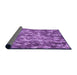 Thickness of Patterned Purple Rug, pat2600pur