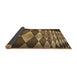 Thickness of Patterned Bronze Brown Rug, pat2601brn