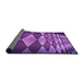 Thickness of Patterned Purple Rug, pat2601pur