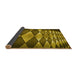 Thickness of Patterned Yellow Rug, pat2601yw