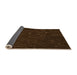 Thickness of Patterned Saddle Brown Rug, pat2602org