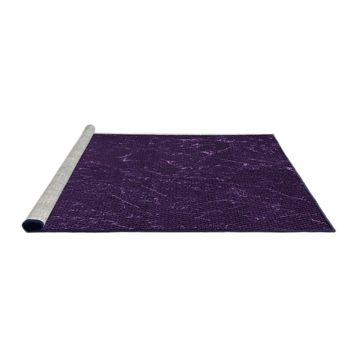 Sideview of Machine Washable Transitional Deep Purple Rug, wshpat2602pur