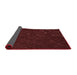 Thickness of Patterned Fire Brick Red Rug, pat2602rd