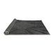 Thickness of Patterned Charcoal Black Rug, pat2604gry