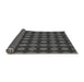 Thickness of Patterned Charcoal Black Rug, pat2605gry