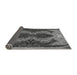 Thickness of Patterned Dark Gray Rug, pat2606gry