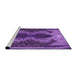 Sideview of Machine Washable Transitional Purple Rug, wshpat2606pur