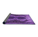 Thickness of Patterned Purple Rug, pat2606pur