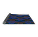 Thickness of Patterned Blue Rug, pat2607lblu