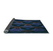 Thickness of Patterned Blue Rug, pat2608lblu