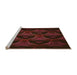 Sideview of Machine Washable Transitional Red Brown Rug, wshpat2608org