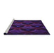 Sideview of Machine Washable Transitional Dark Purple Rug, wshpat2608pur