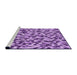 Sideview of Machine Washable Transitional Violet Purple Rug, wshpat2609pur