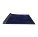 Thickness of Patterned Night Blue Rug, pat261blu