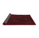 Thickness of Patterned Saffron Red Rug, pat261rd