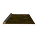 Thickness of Patterned Dark Bronze Brown Rug, pat261yw