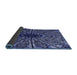 Thickness of Patterned Blue Rug, pat2612blu