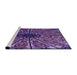 Sideview of Machine Washable Transitional Purple Rug, wshpat2612pur