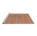 Sideview of Machine Washable Transitional Red Rug, wshpat2614brn