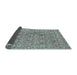 Thickness of Patterned Blue Rug, pat2614lblu
