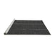 Sideview of Machine Washable Transitional Charcoal Black Rug, wshpat2615gry