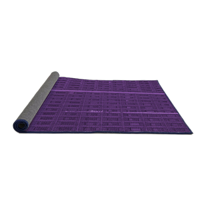 Thickness of Patterned Dark Orchid Purple Rug, pat2615pur